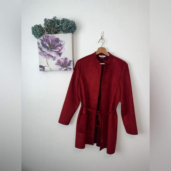 Tanjay Suede jacket- Medium Petite - Picture 3 of 10
